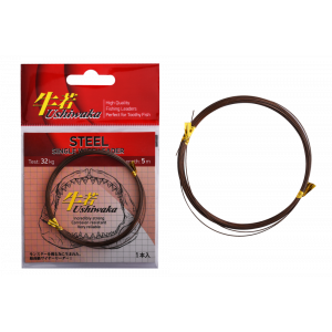 Поводочный материал Ushiwaka Steel Single Wire, 32кг 5м Поводочный материал Ushiwaka Steel Single Wire, 32кг 5м