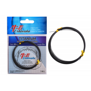 Поводочный материал Ushiwaka Titanium Single Wire, 25кг 5м Поводочный материал Ushiwaka Titanium Single Wire, 25кг 5м